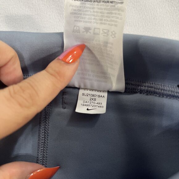 XXS NIKE RUN DIVISION EPIC LUXE - LEGGINGS - WOMEN'S - ASHEN SLATE/BLACK - Picture 12 of 13